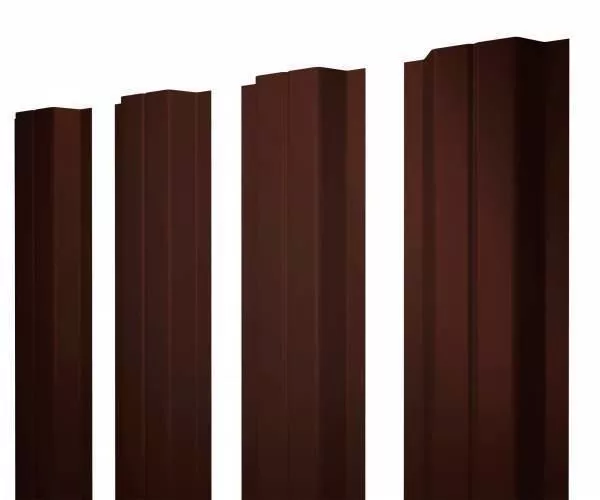Штакетник Grand Line П -образный А 0,5 GreenCoat Pural Matt RR 32 Темно-коричневый купить в екатеринбурге