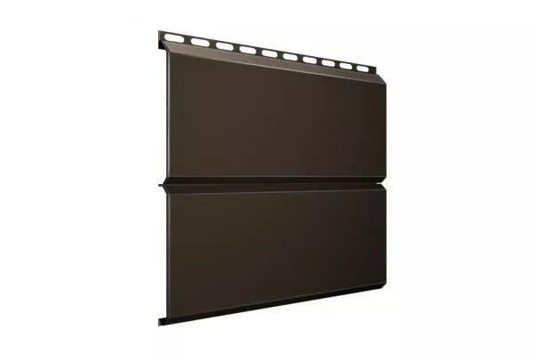 Металлический сайдинг Grand Line ЭкоБрус PE 0,45 мм RAL 8019 Т.коричневый купить в екатеринбурге