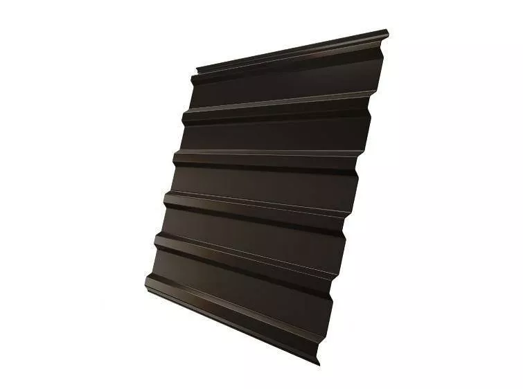 Профнастил Grand Line С20 R Satin 0,5 мм RAL 8019 Темно-коричневый купить в екатеринбурге