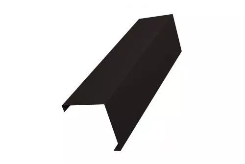 Декоративная накладка на столб угловая жалюзи Milan,Tokyo 0,45 Drap ST RAL 9005 черный GL купить в екатеринбурге