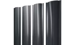 Штакетник Круглый с прямым резом 0,45 PE RAL 7016 антрацитово-серый. Цена: 127 руб. Артикул: 38158