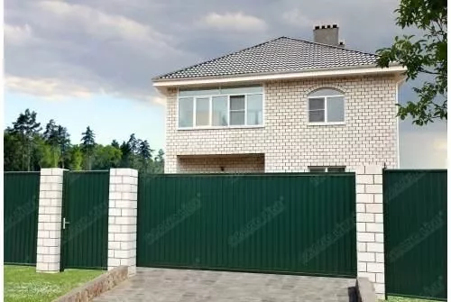 Калитка Estet 2,0х1 RAL 6005 GL купить в екатеринбурге