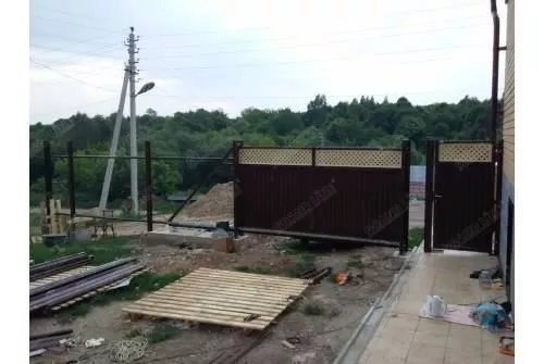 Калитка Estet Plus 2,0х1 RAL 8017/1014 GL купить в екатеринбурге