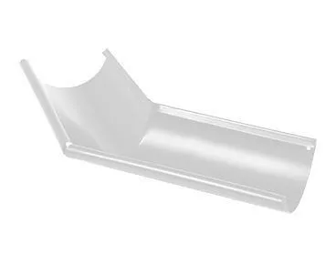 Угол желоба внутренний D125х90°. МП GS-lite. RAL 9003 Белый купить в екатеринбурге