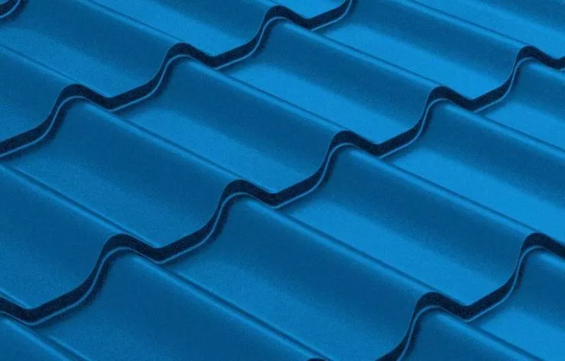 Металлочерепица Grand Line Classic Полиэстер 0.4 RAL 5005 сигнальный синий купить в екатеринбурге