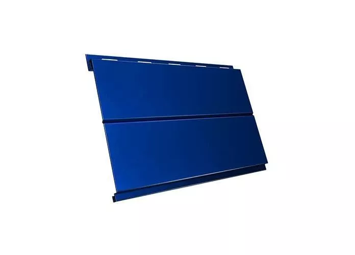 Металлический сайдинг Grand Line Вертикаль Line PE 0,45 мм RAL 5005 Сигнальный синий купить в екатеринбурге