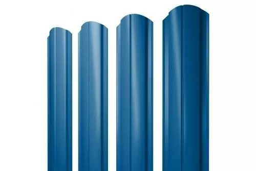 Штакетник Grand Line Slim Полукруглый фигурный 0,5 Satin RAL 5005 Сигнальный синий купить в екатеринбурге