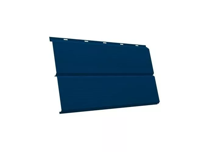 Металлический сайдинг Grand Line ЭкоБрус 3D Satin 0,5 мм RAL 5005 Сигнальный синий купить в екатеринбурге