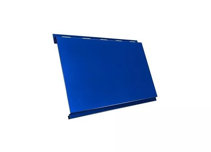 Металлический сайдинг Grand Line Вертикаль classic Satin 0,5 мм RAL 5005 Сигнальный синий купить в екатеринбурге