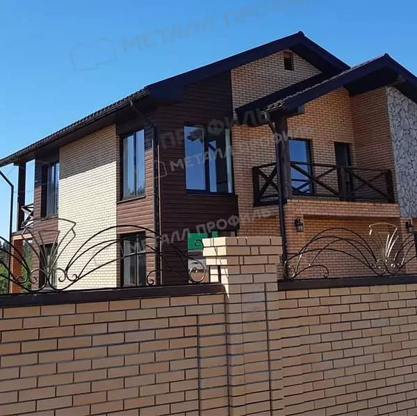 Сайдинг МЕТАЛЛ ПРОФИЛЬ Lбрус-XL-14х335 (ECOSTEEL_MA-01-МореныйДуб-0.5) купить в екатеринбурге