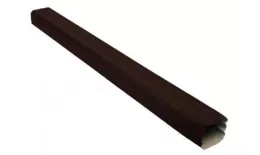 Труба прямоугольная 1м Vortex Grand Line RAL 8017 Шоколад. Артикул: GrandLine-VOD-49