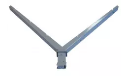 Наконечник V на столб 62х55 RAL 7040 GL. Артикул: 24795