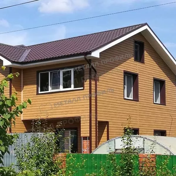 Сайдинг МЕТАЛЛ ПРОФИЛЬ Lбрус-15х240 (ECOSTEEL_MA-01-Сосна-0.5) купить в екатеринбурге