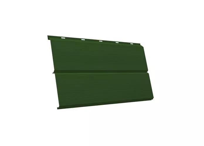 Металлический сайдинг Grand Line ЭкоБрус 3D PE 0,45 мм RAL 6002 Лиственно-зеленый купить в екатеринбурге