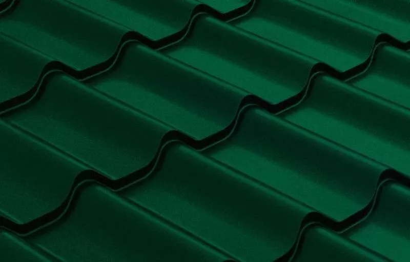 Металлочерепица GL Modern 0,45 Drap RAL 6005 зеленый мох купить в екатеринбурге
