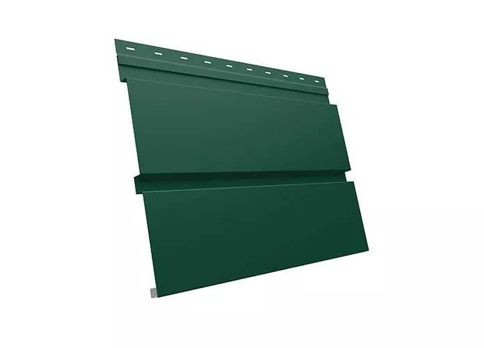 Металлический сайдинг Grand Line Квадро Брус Satin 0,5 мм RAL 6005 Зеленый мох купить в екатеринбурге