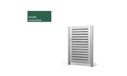 Калитка Жалюзи 2,0х1 RAL 6005 без заполнения GL. Артикул: 27379