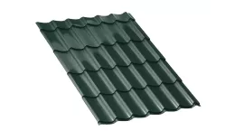 Металлочерепица Ламонтерра Полиэстер 0.45 мм RAL 6005 Зеленый мох. Цена: 493 руб. Артикул: mon1-6005