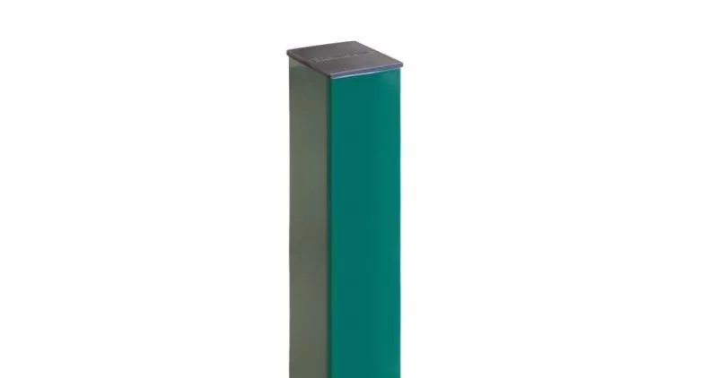Столб 62х55х1,4х1680 усиленный прямоугольный фланец 230х230 RAL 6005 Зеленый мох МО.003.12-10-0 GL купить в екатеринбурге