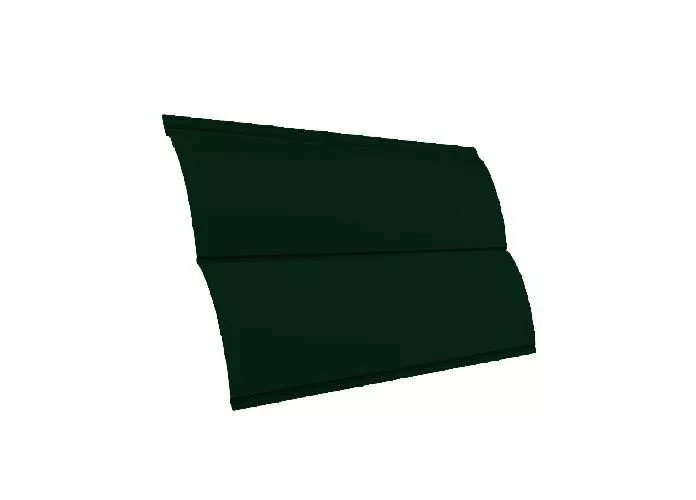 Металлический сайдинг Grand Line Блок-хаус New Satin 0,5 мм RAL 6005 Зеленый мох купить в екатеринбурге