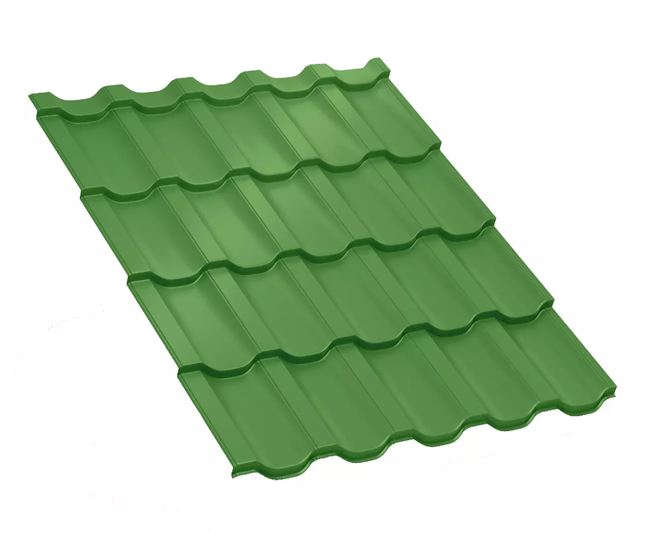 Металлочерепица Трамонтана-M NormanMP 0.5 мм RAL 6018 Жёлто-зелёный купить в екатеринбурге