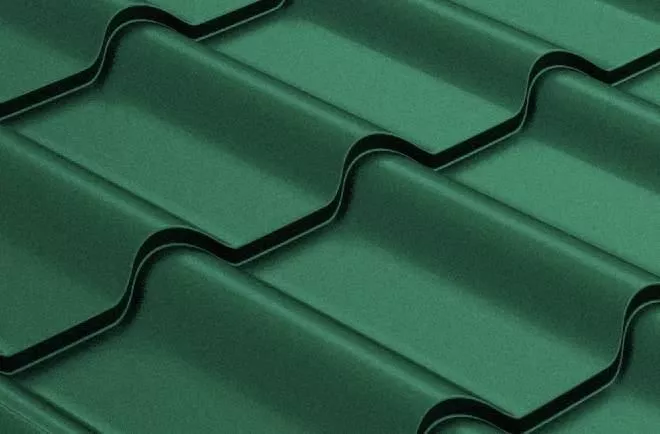 Металлочерепица GL Kamea 0,5 GreenCoat Pural Matt RAL 6020 хромовая зелень купить в екатеринбурге