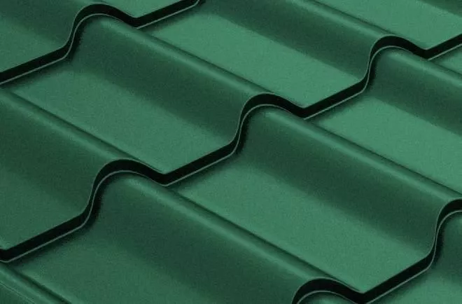 Металлочерепица GL Kamea 0,5 GreenCoat Pural Matt RR 11 темно-зеленый купить в екатеринбурге