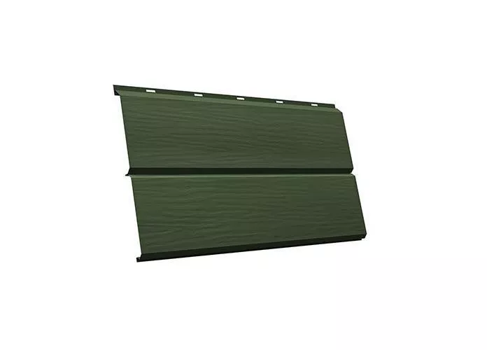 Металлический сайдинг Grand Line ЭкоБрус 3D GreenCoat Pural Matt RAL 6020 Хромовая зелень купить в екатеринбурге