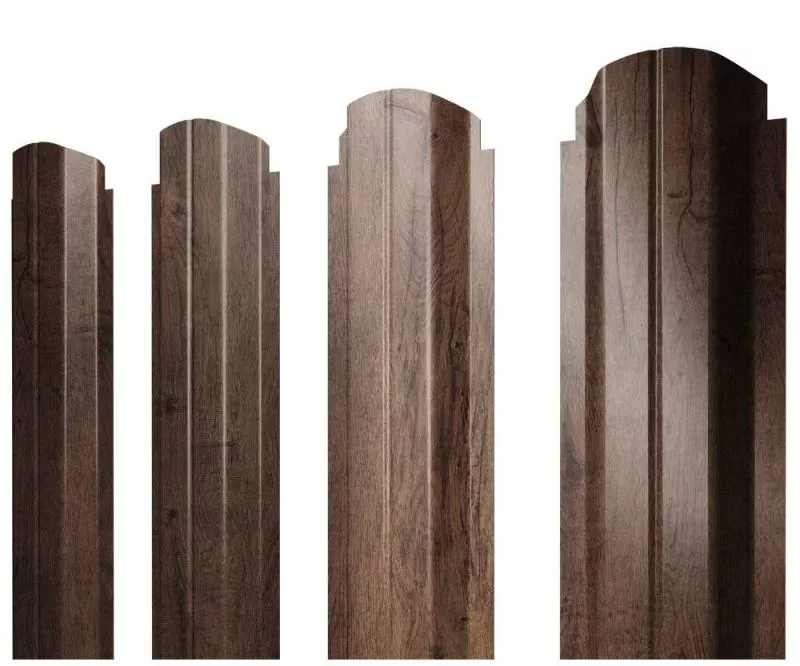 Штакетник Круглый фигурный 0,45 Print Premium Almond Wood Fresh купить в екатеринбурге