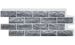 Фасадные панели Grand Line Колотый камень Design Plus гранит с белым швом. Цена: 851 руб. Артикул: GrandLine-FP02_1
