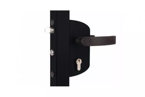 Замок LAKZ 6060 P1L корпус из полиамида с ручками из полимиада, черный RAL 9005 GL GL купить в екатеринбурге