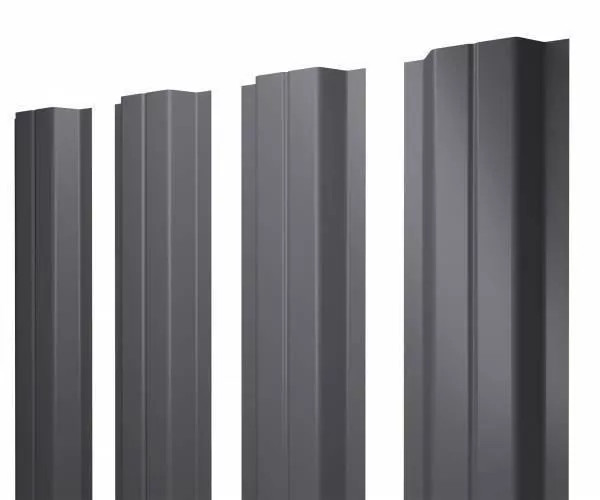 Штакетник Grand Line П -образный А 0,5 Satin RAL 7004 Сигнальный серый купить в екатеринбурге