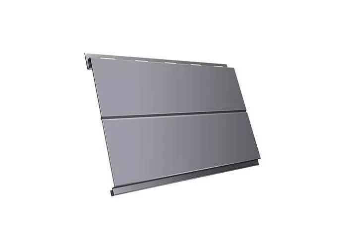 Металлический сайдинг Grand Line Вертикаль Line PE 0,45 мм RAL 7004 Сигнальный серый купить в екатеринбурге