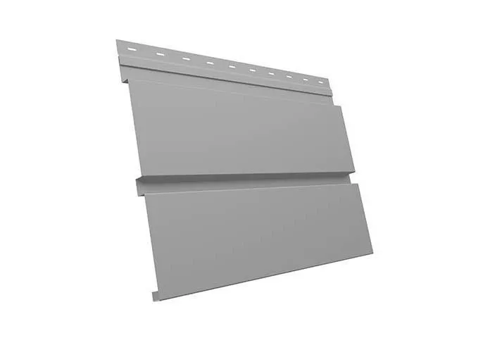 Металлический сайдинг Grand Line Квадро Брус Satin 0,5 мм RAL 7004 Сигнальный серый купить в екатеринбурге