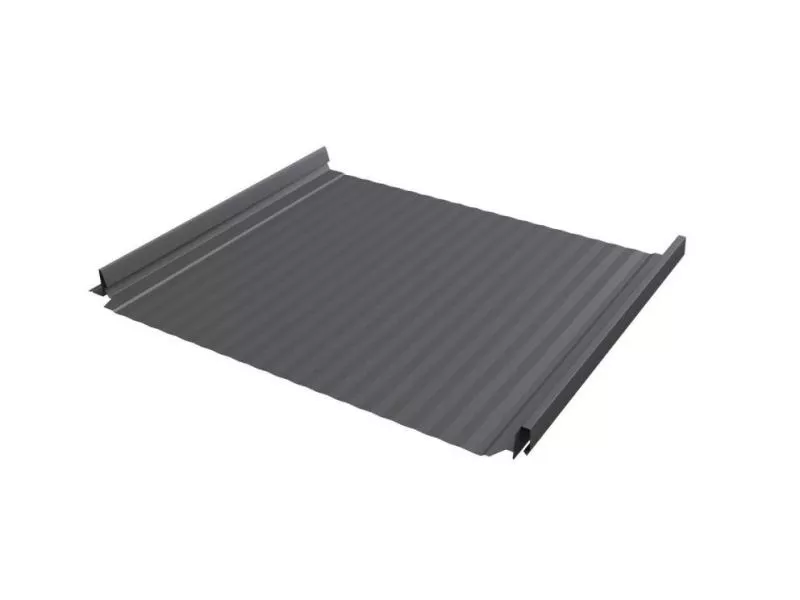 Кликфальц Pro Gofr Grand Line Drap 0.45 мм RAL 7004 Сигнальный серый купить в екатеринбурге