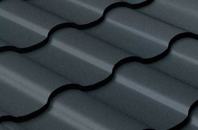 Металлочерепица GL Kredo 0.5 Rooftop Matte (Стальной Бархат) RAL 7016 антрацитово-серый купить в екатеринбурге