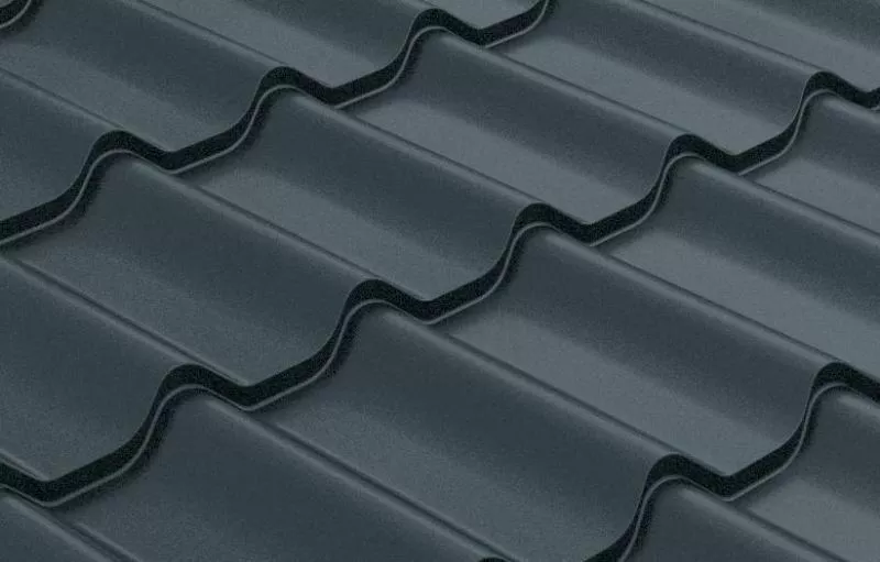 Металлочерепица GL 0.5 Classic GreenCoat Pural Matt RAL 7016 антрацитово-серый купить в екатеринбурге