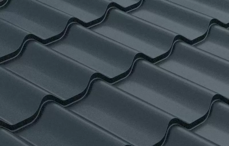 Металлочерепица GL Classic Quarzit Pro Matt RAL 7016 антрацитово-серый купить в екатеринбурге
