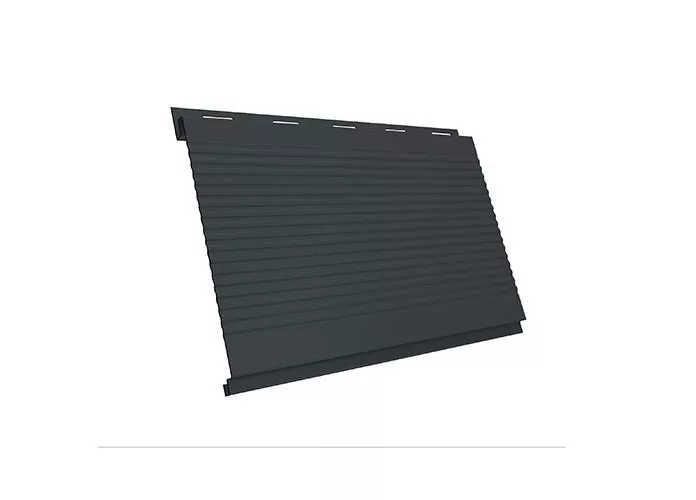 Металлический сайдинг Grand Line Вертикаль Gofr GreenCoat Pural Matt RAL 7016 Антрацитово-серый купить в екатеринбурге
