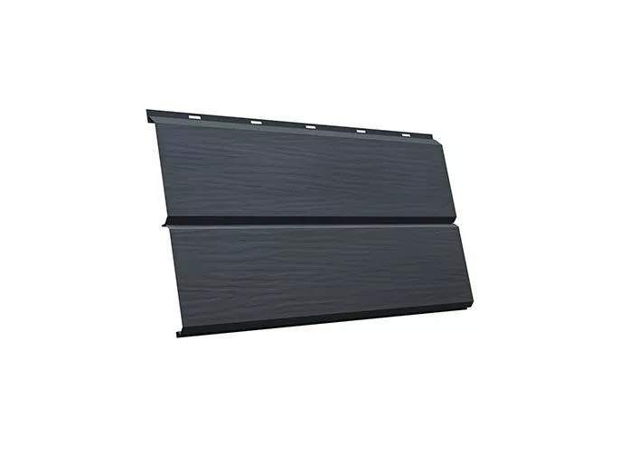 Металлический сайдинг Grand Line ЭкоБрус 3D Quarzit Pro Matt 0,5 мм RAL 7016 Антрацитово-серый купить в екатеринбурге