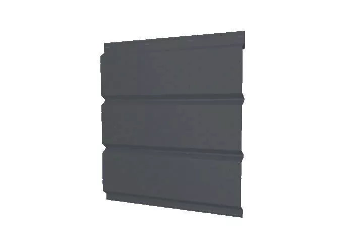 Софит металл GL с перфорацией Rooftop Matte Стальной бархат 0,5 мм RAL 7016 антрацитово-серый купить в екатеринбурге