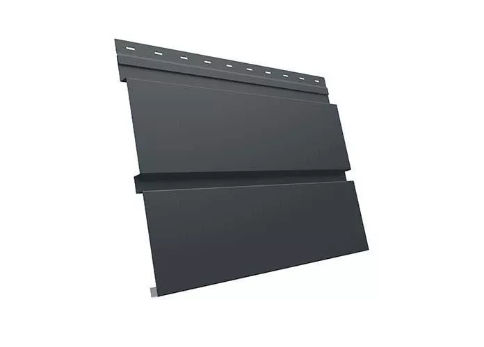 Металлический сайдинг Grand Line Квадро Брус Rooftop Matte 0,5 мм RAL 7016 Антрацитово-серый купить в екатеринбурге