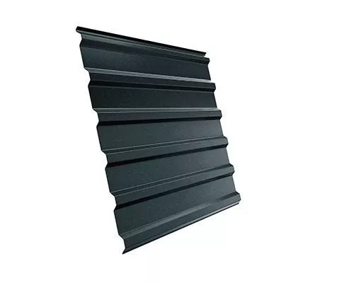 Профнастил Grand Line С20 A Rooftop Matte Стальной бархат 0,5 мм RAL 7016 Антрацитово-серый купить в екатеринбурге