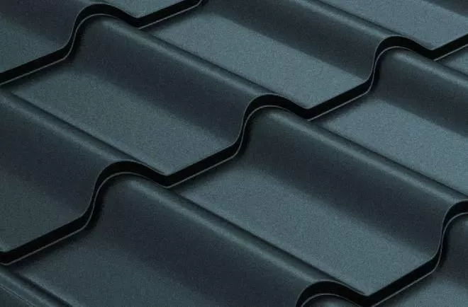 Металлочерепица GL Kamea 0,5 Satin Matt RAL 7024 мокрый асфальт купить в екатеринбурге