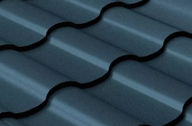 Металлочерепица Grand Line Kredo 0.5 Satin RAL 7024 мокрый асфальт купить в екатеринбурге