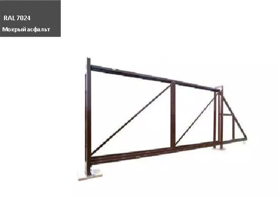 Ворота откатные Colority Zinc 2,03x4,0 RAL 7024 GL купить в екатеринбурге