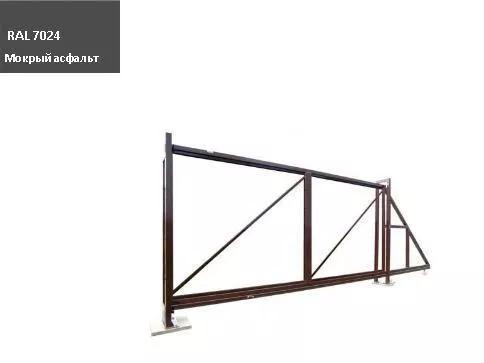 Ворота откатные Colority Zinc 2,03x4,0 RAL 7024 GL купить в екатеринбурге