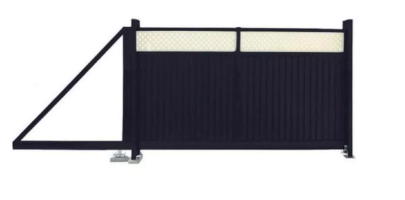 Ворота откатные Estet Plus 2,0х4,5 RAL 7024/1013 GL купить в екатеринбурге