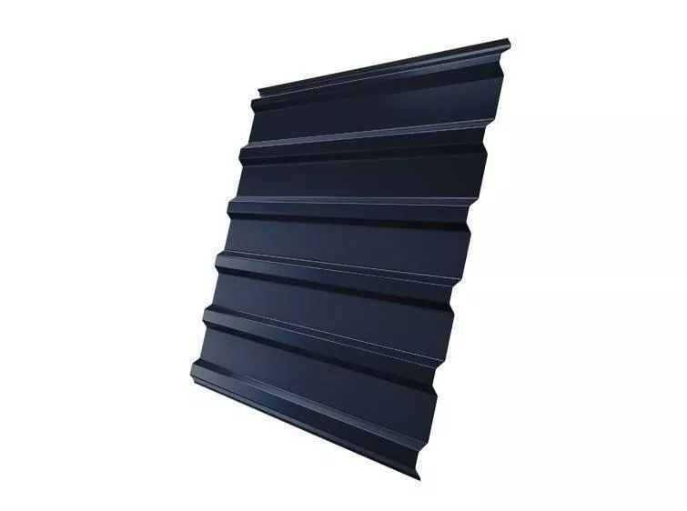 Профнастил Grand Line С20R Rooftop Matte (Стальной бархат) 0,5 мм RAL 7024 Мокрый асфальт купить в екатеринбурге