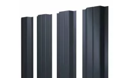 Штакетник Grand Line П -образный А 0,5 Quarzit RAL 7024 Мокрый асфальт. Артикул: Pobraz_61